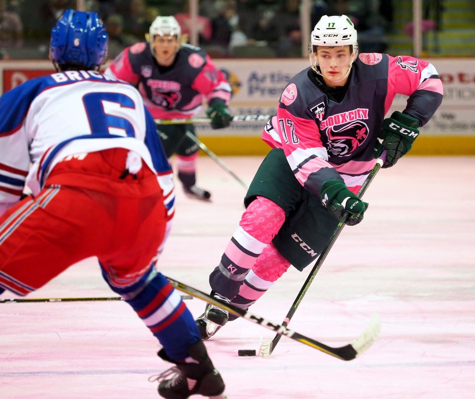 Des Moines Buccaneers at Musketeers hockey